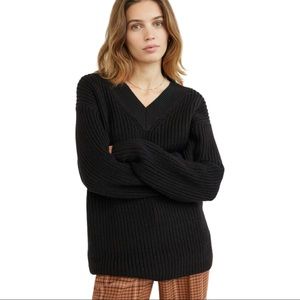 Wilfred Belize Oversized Merino Wool Sweater Size 3 (L/XL) In Black- LAST CHANCE